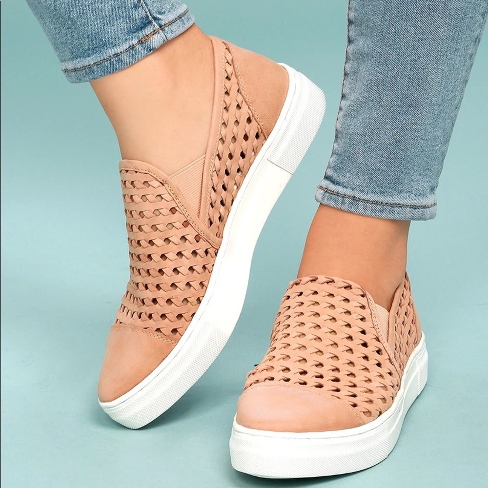 Seychelles latest nude leather slip on sneakers - Picture 1 of 9